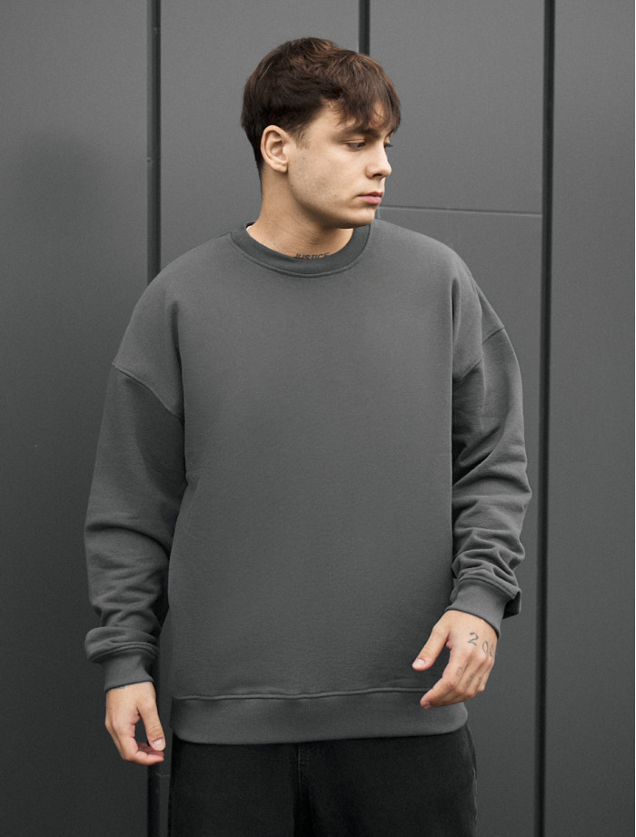 Bluza Staff ic dark gray oversize