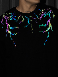 Bluza Staff ic black reflective oversize