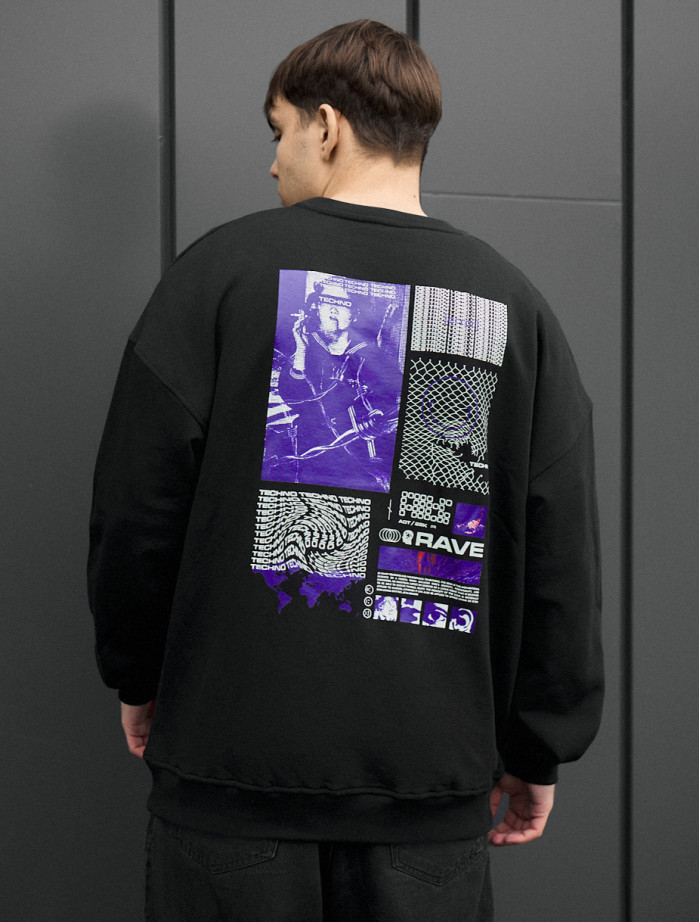 Bluza Staff rave oversize