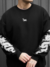 Bluza Staff logo & drago oversize