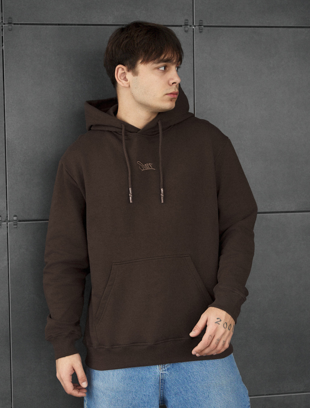 Bluza Staff dark brown basic