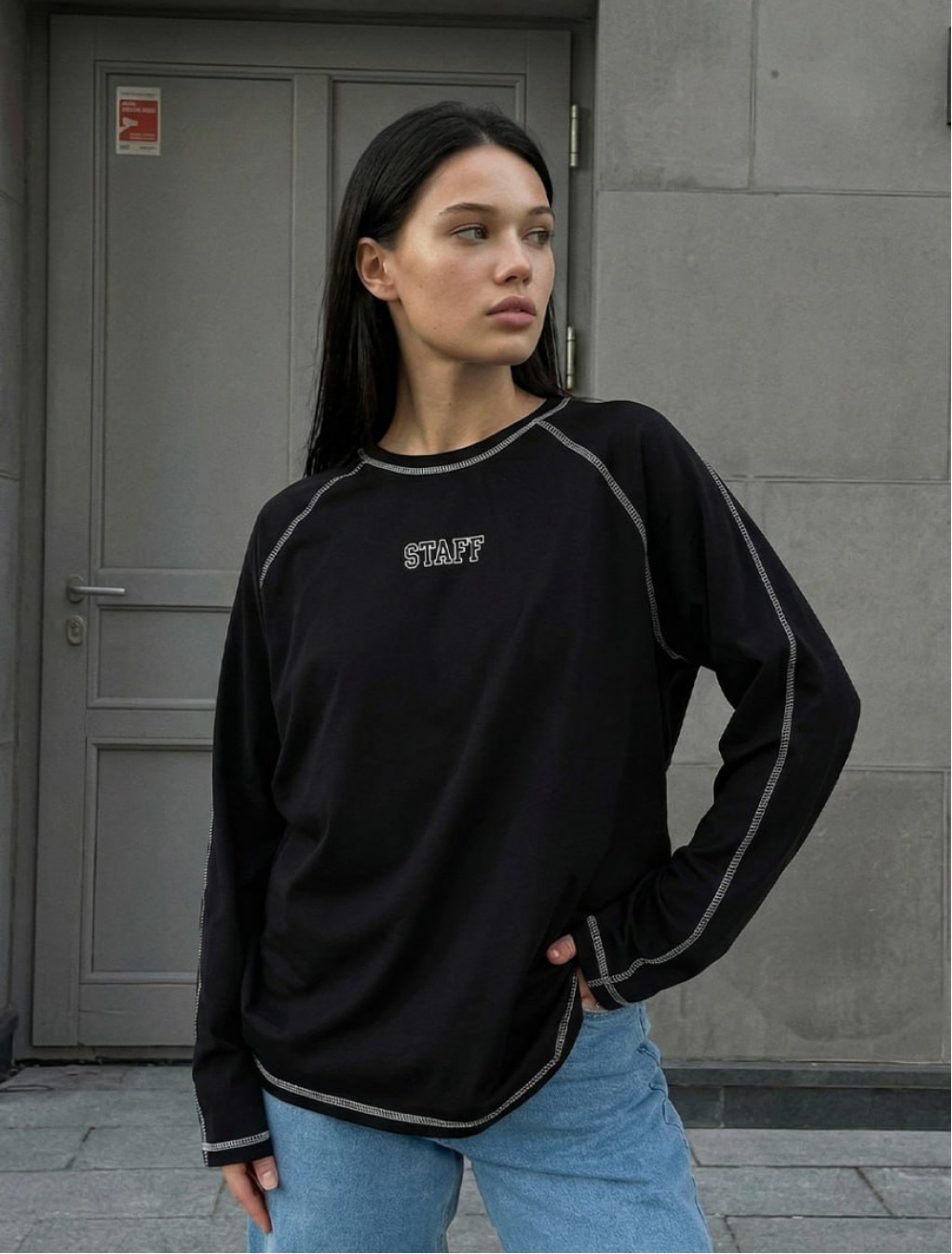 Longsleeve Staff co black