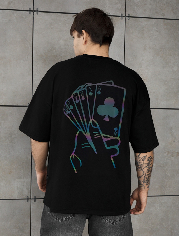 Koszulka Staff cards reflective oversize
