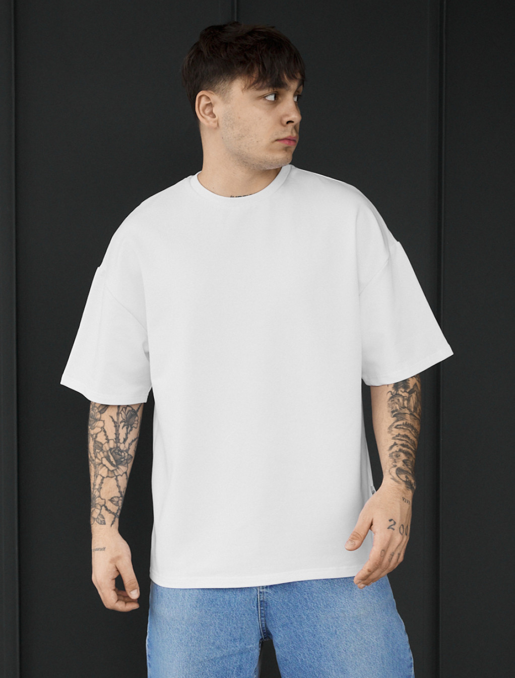 Koszulka Staff white oversize premium