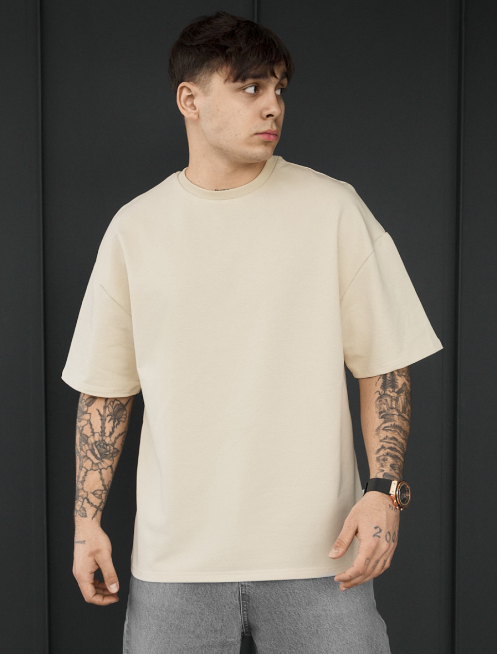 Koszulka Staff milk oversize premium