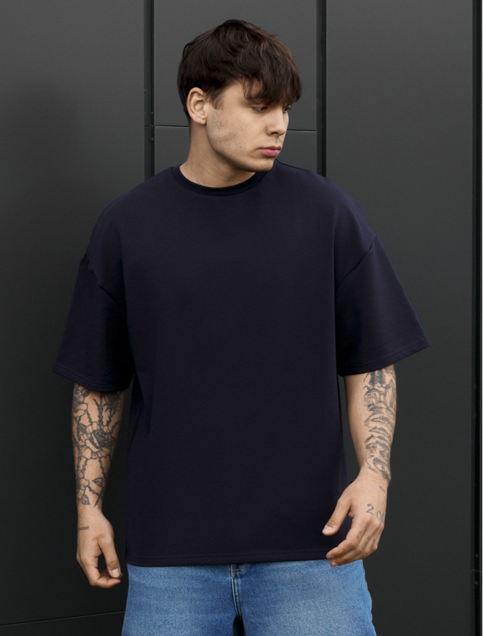 Koszulka Staff navy oversize premium