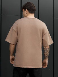 Koszulka Staff brown oversize premium