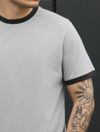 Koszulka Staff lu light gray & graphite