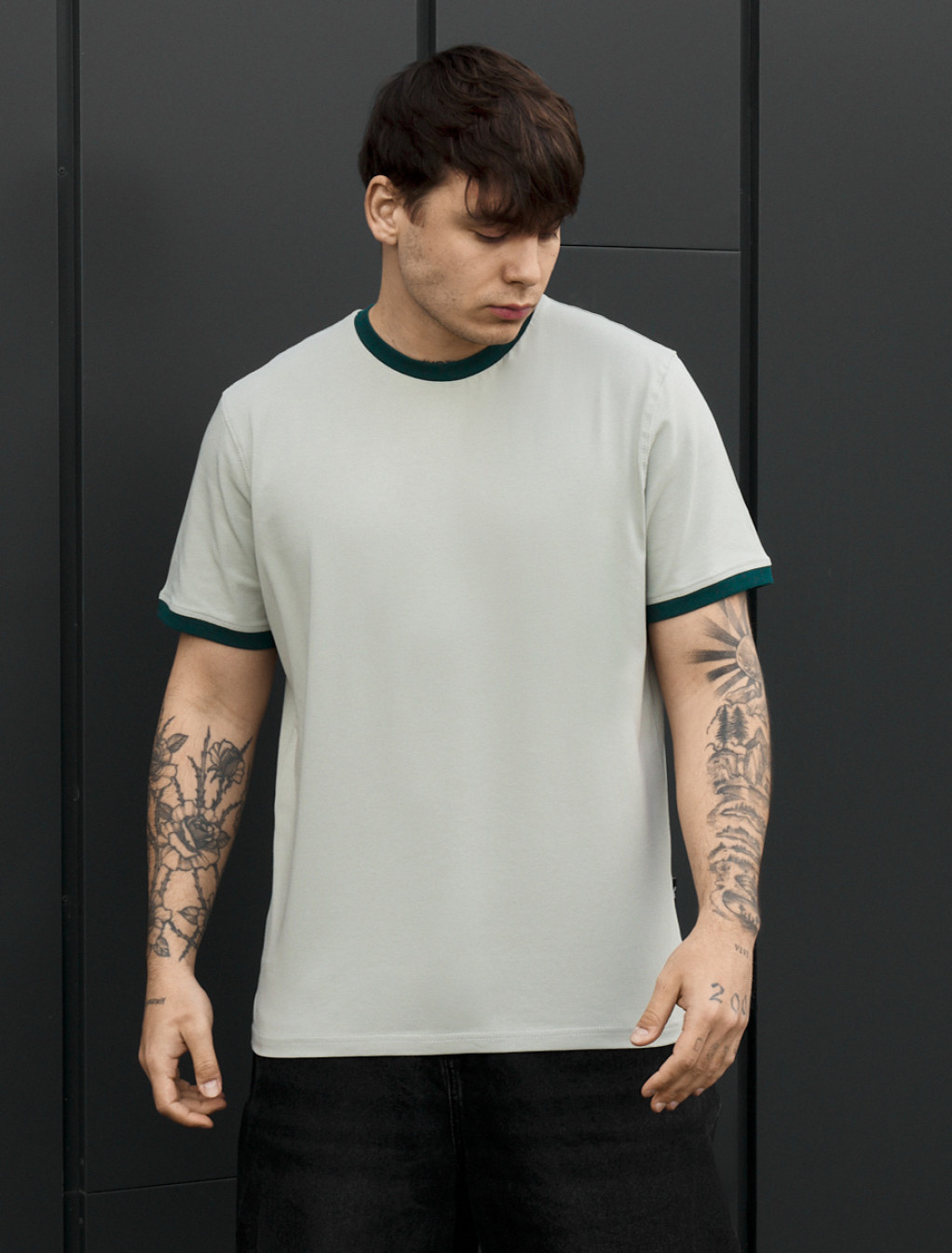 Koszulka Staff lu light olive & green