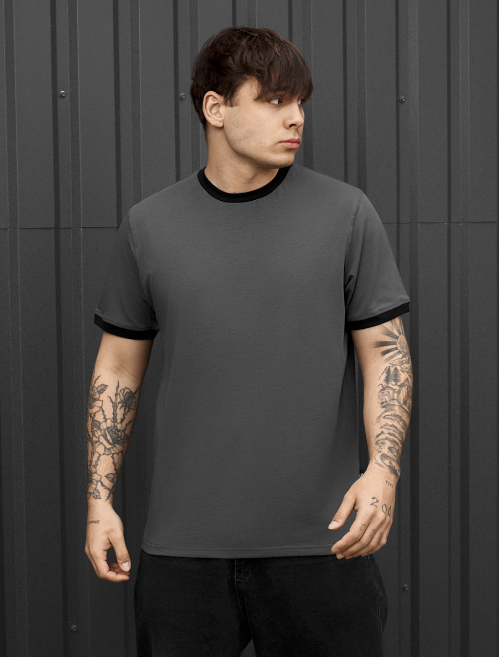Koszulka Staff lu graphite & black