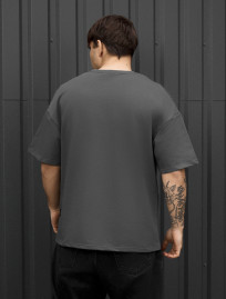 Koszulka Staff dark gray oversize premium