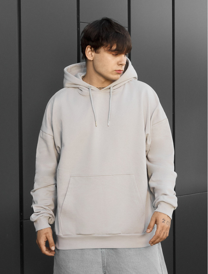 Bluza light gray oversize