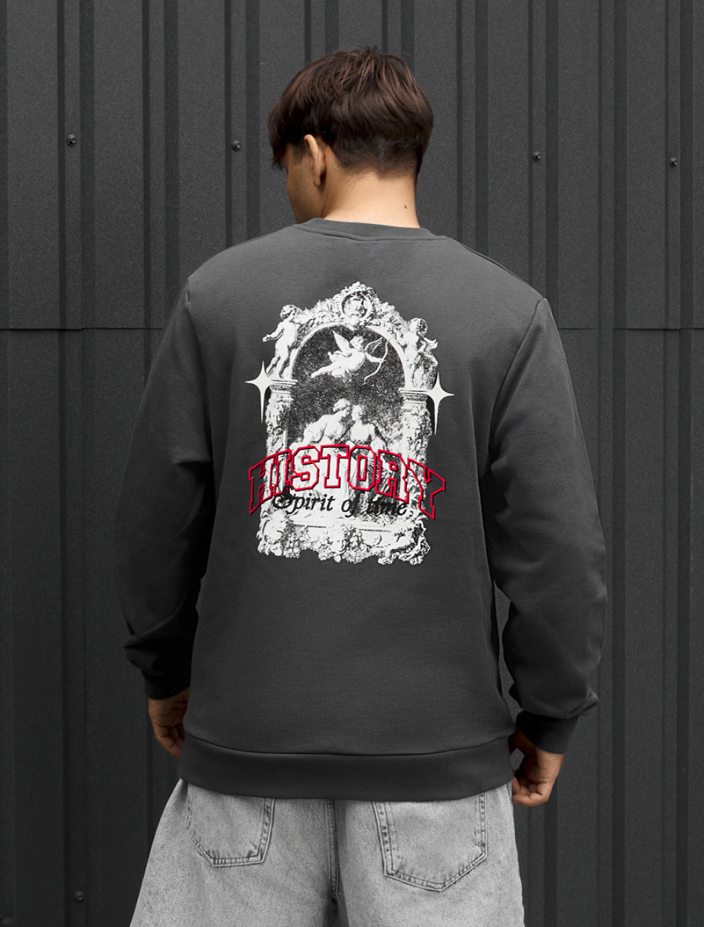 Bluza Staff history dark gray