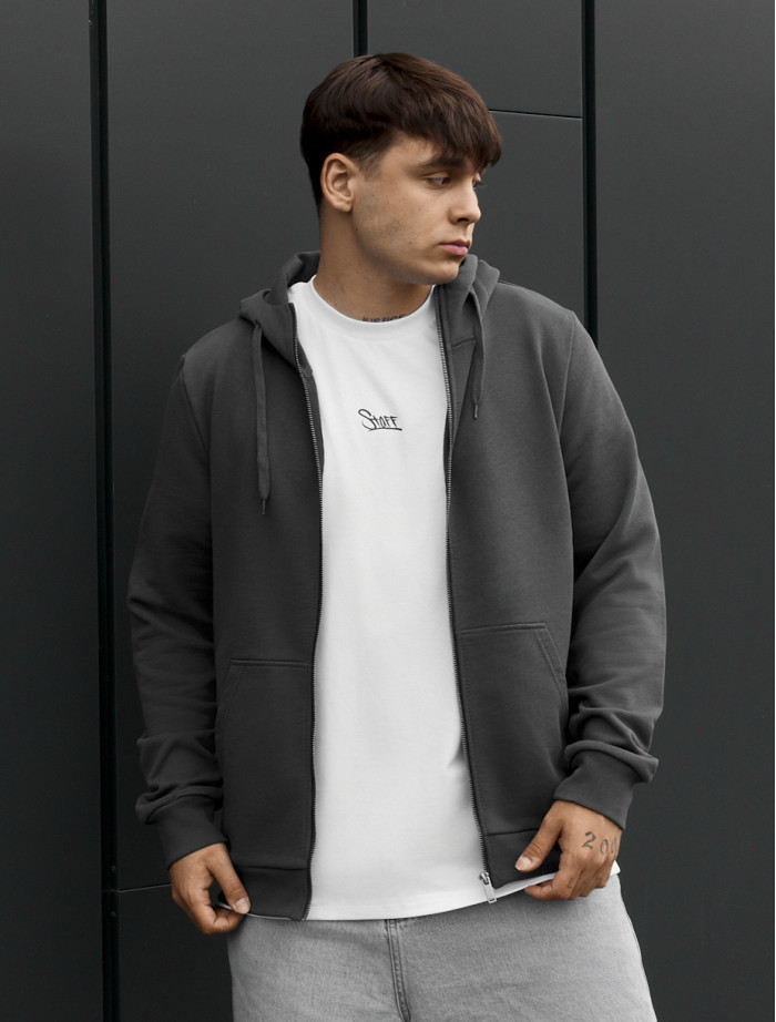 Bluza Staff di zip gray