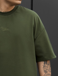 Koszulka Staff logo khaki oversize