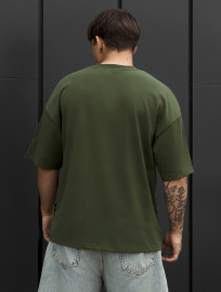 Koszulka Staff logo khaki oversize