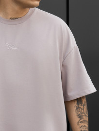 Koszulka Staff logo light lavender oversize