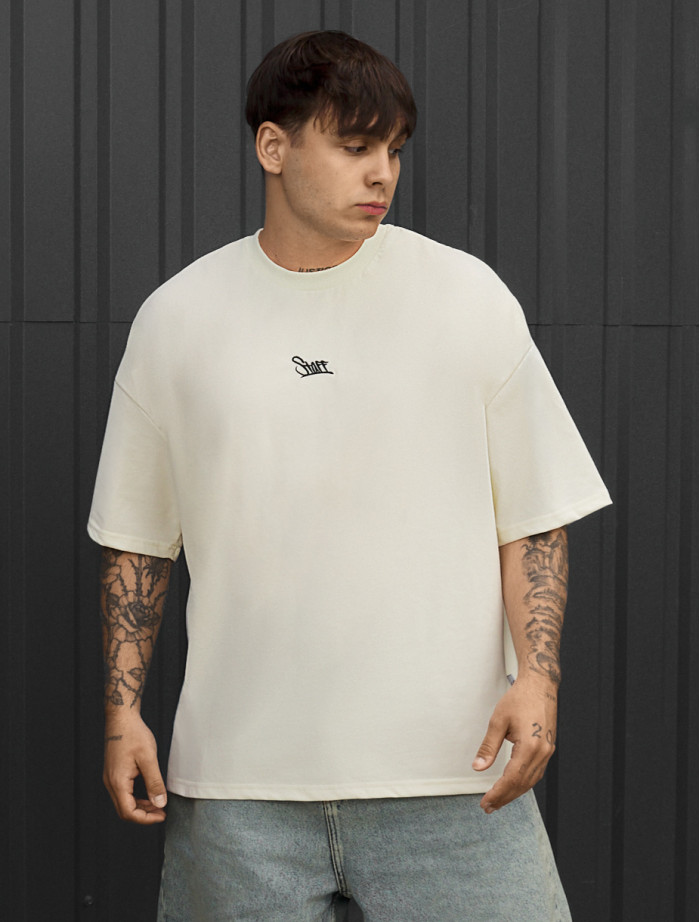 Koszulka Staff logo milk oversize