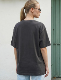 Koszulka Staff logo dark gray oversize