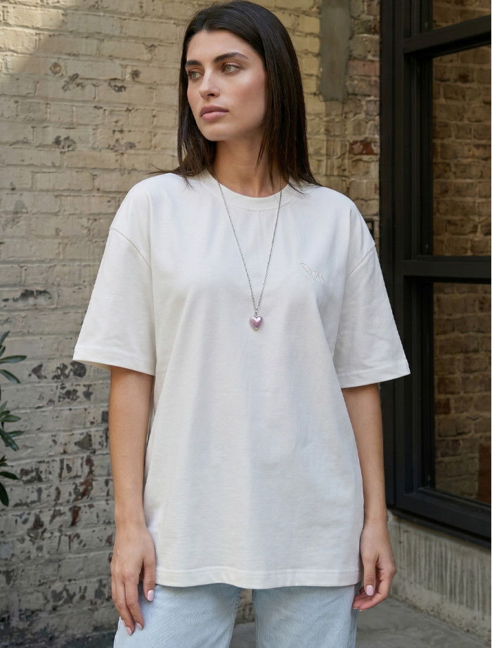 Koszulka Staff logo white oversize