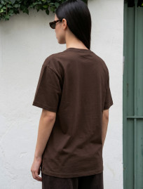 Koszulka Staff logo dark brown oversize