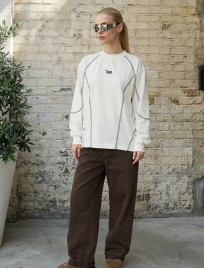 Longsleeve Staff fil logo white