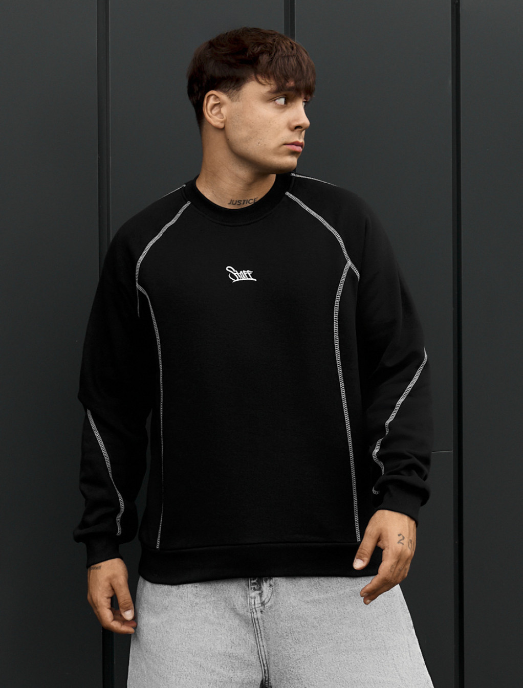 Bluza Staff black logo fleece