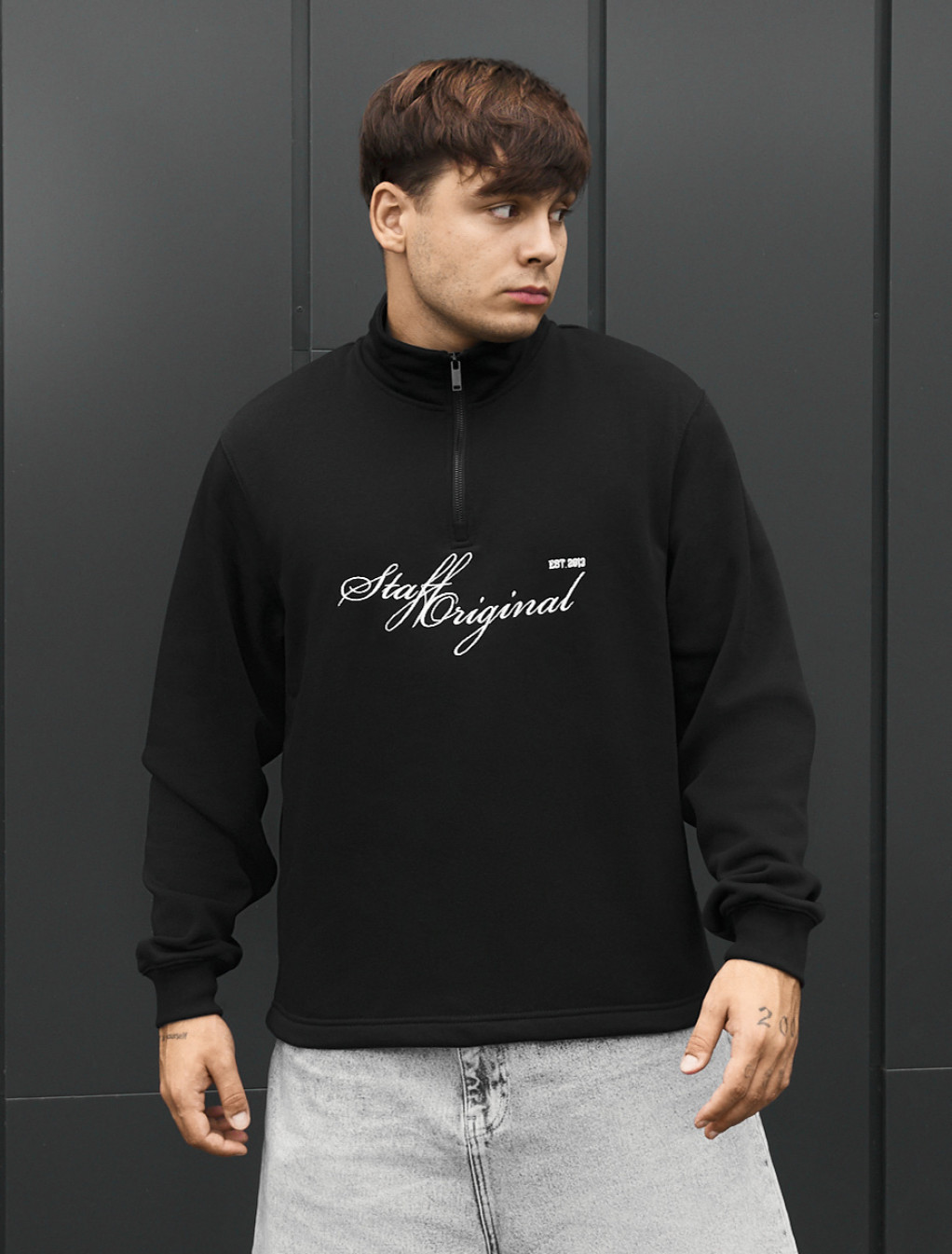 Olimpijka Staff black logo fleece