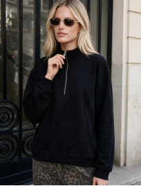 Olimpijka Staff jun black oversize fleece