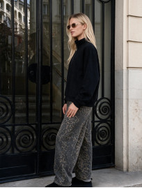 Olimpijka Staff jun black oversize fleece