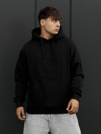 Bluza Staff esca black oversize fleece