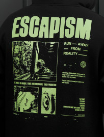 Bluza Staff esca black oversize fleece
