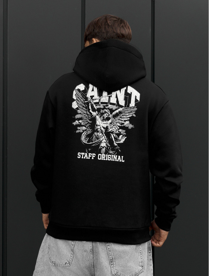 Bluza Staff saint black oversize fleece
