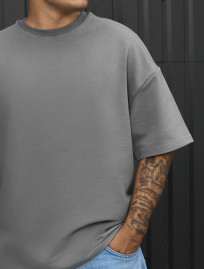 Koszulka Staff gray oversize premium