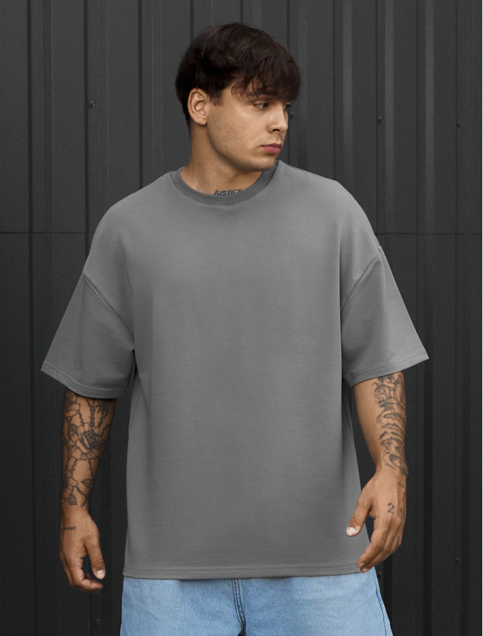 Koszulka Staff gray oversize premium