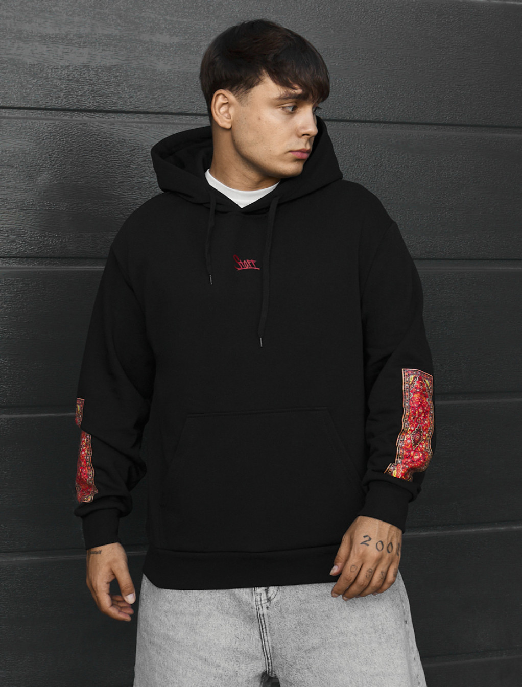 Bluza Staff logo black fleece