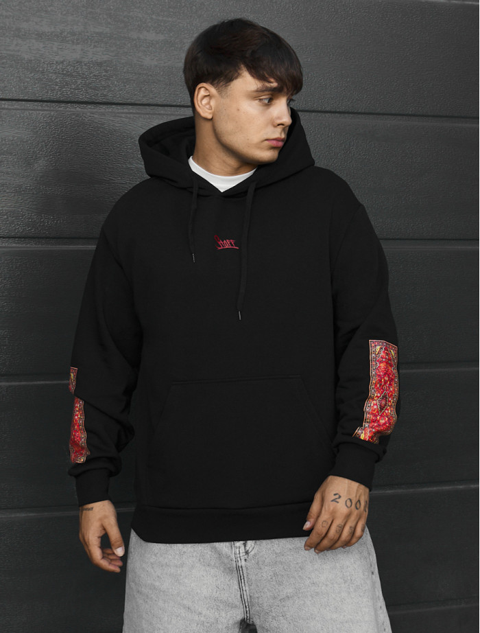 Bluza Staff logo black fleece