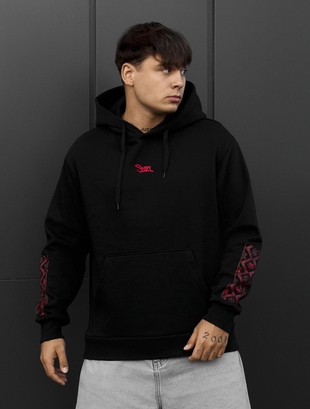Bluza Staff logo & ethno fleece