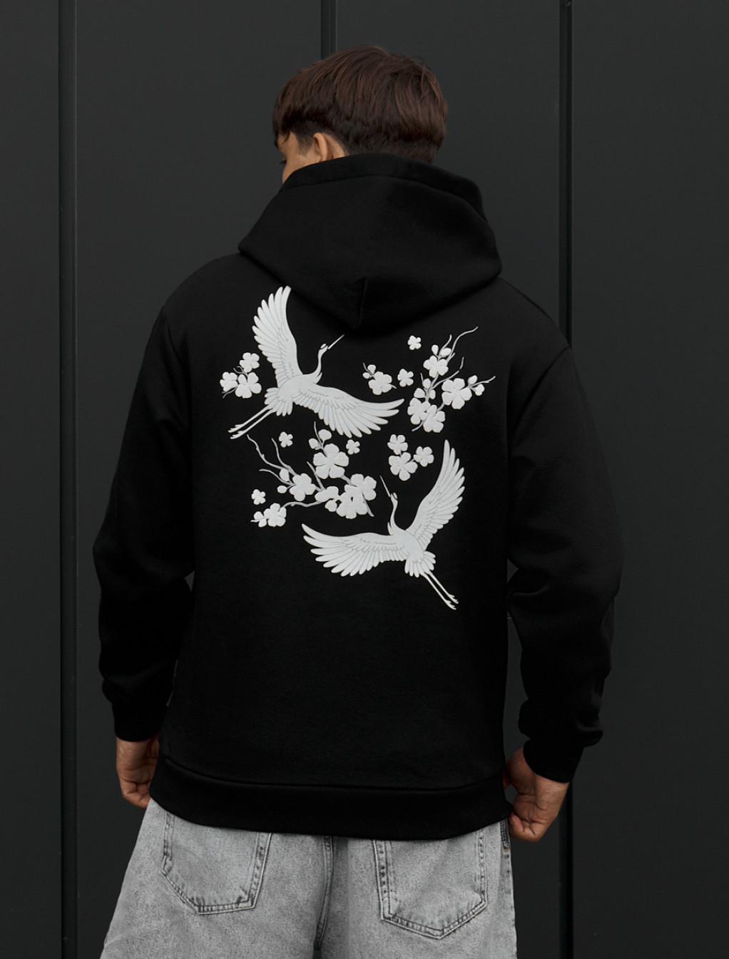 Bluza Staff logo & birds oversize fleece