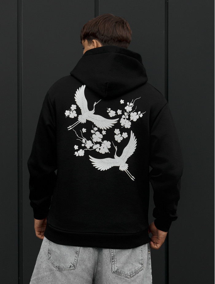Bluza Staff logo & birds oversize fleece