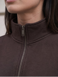 Olimpijka Staff jun brown oversize fleece