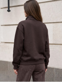 Olimpijka Staff jun brown oversize fleece