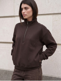 Olimpijka Staff jun brown oversize fleece