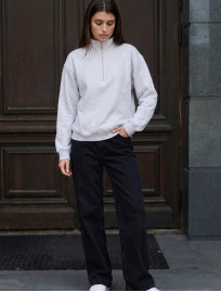 Olimpijka Staff jun gray melange oversize fleece