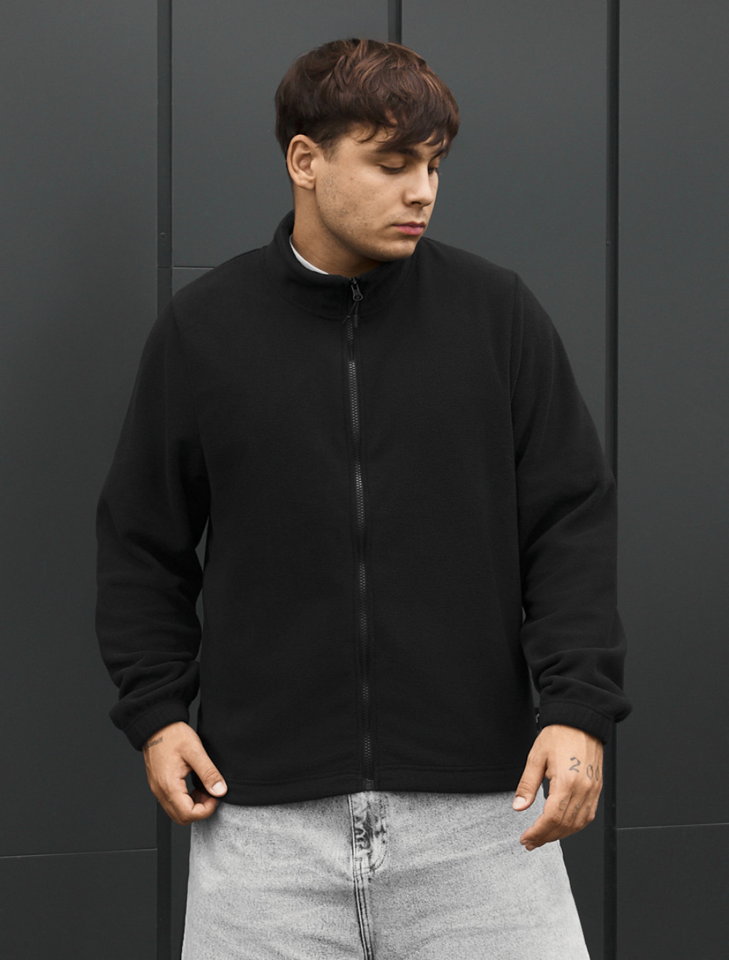 Olimpijka Staff zip black fleece