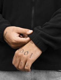 Olimpijka Staff zip black fleece