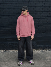 Bluza Staff zip pink & white thermochromic