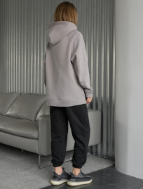 Bluza Staff gray oversize fleece