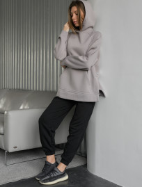 Bluza Staff gray oversize fleece