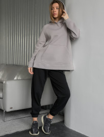 Bluza Staff gray oversize fleece